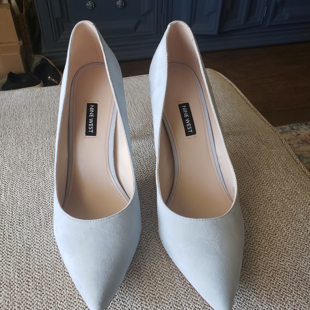 Powder blue heels